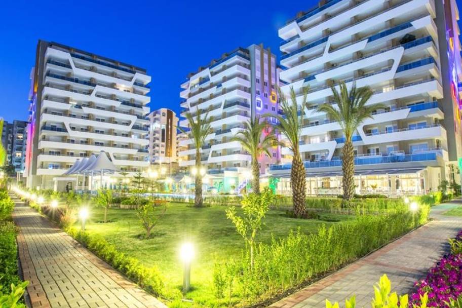 2 + 1 Appartement met zeezicht in Avsallar, Alanya